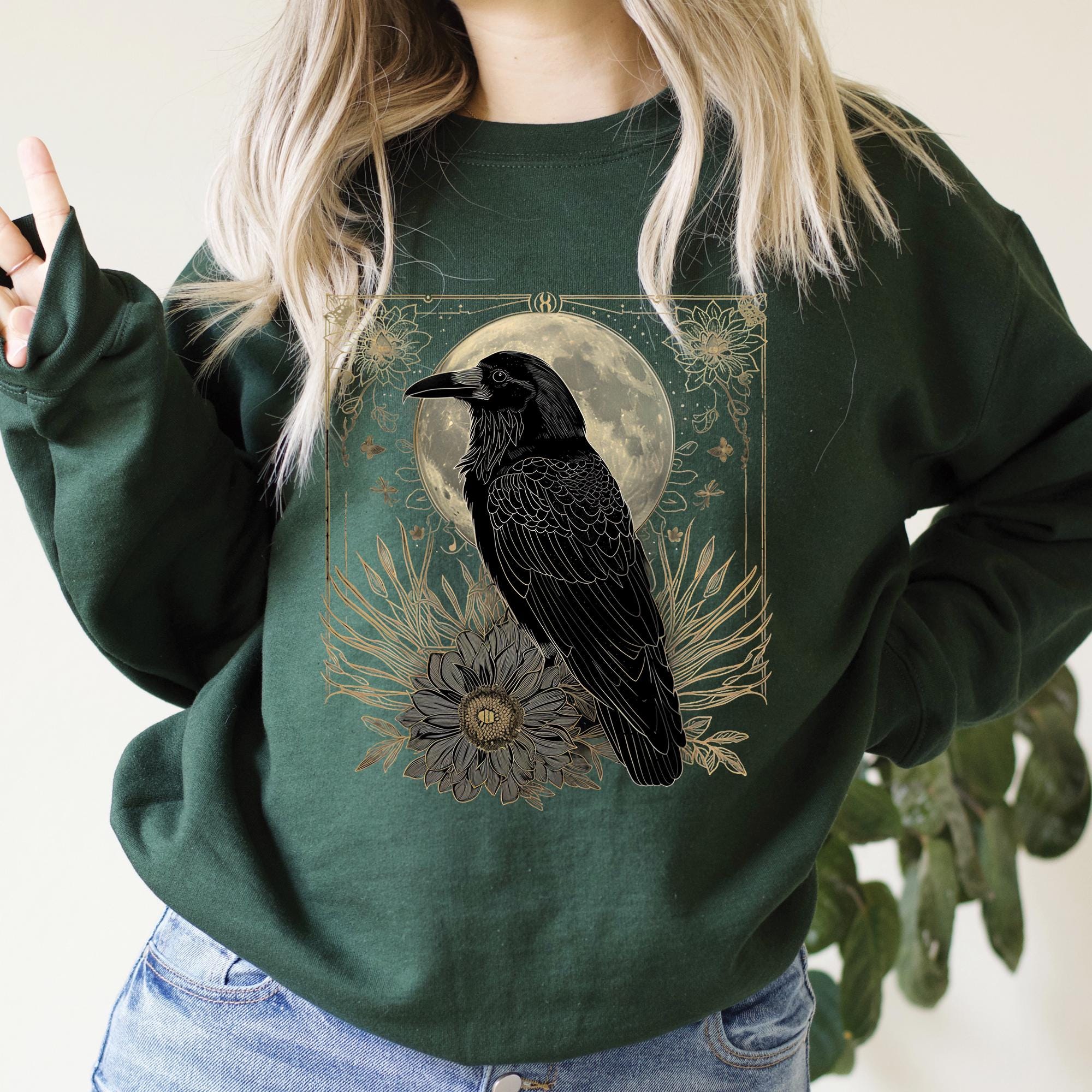 Gothic Raven Sweatshirt