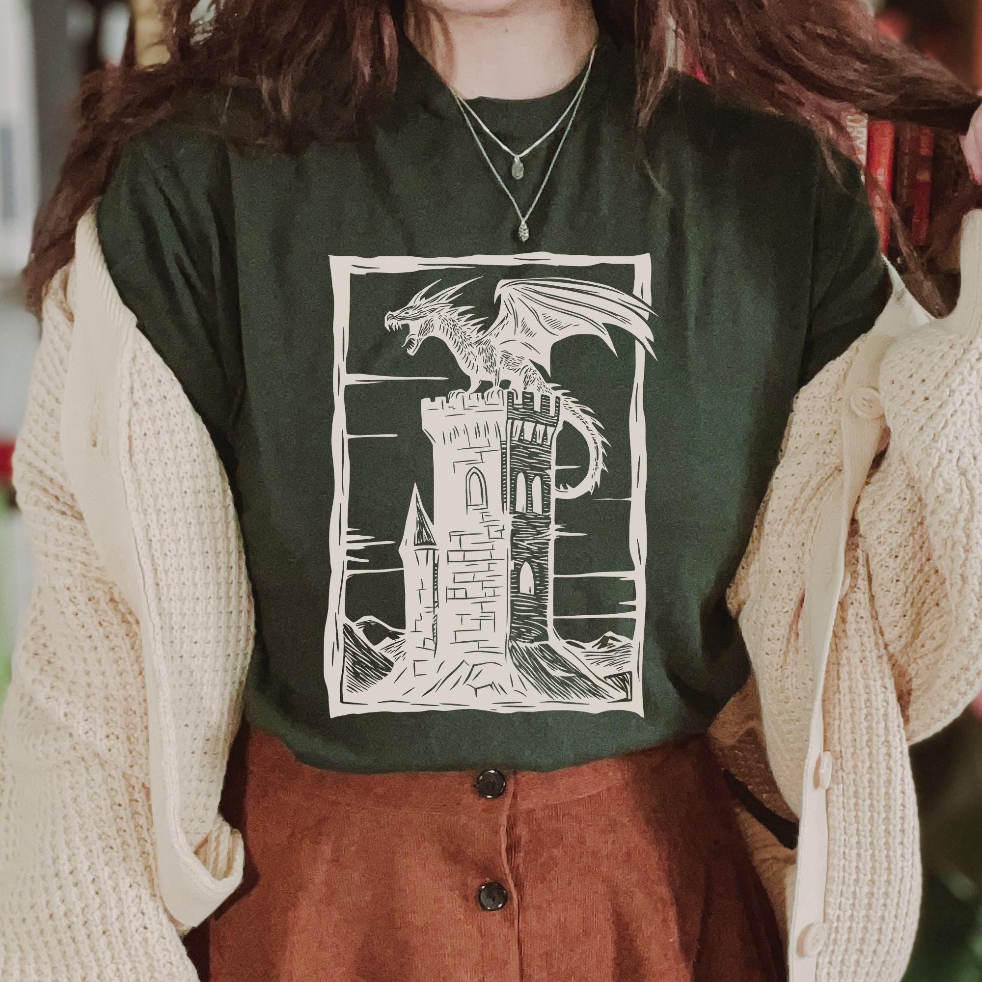 Vintage Dragon Retro Medieval Castlecore Shirt