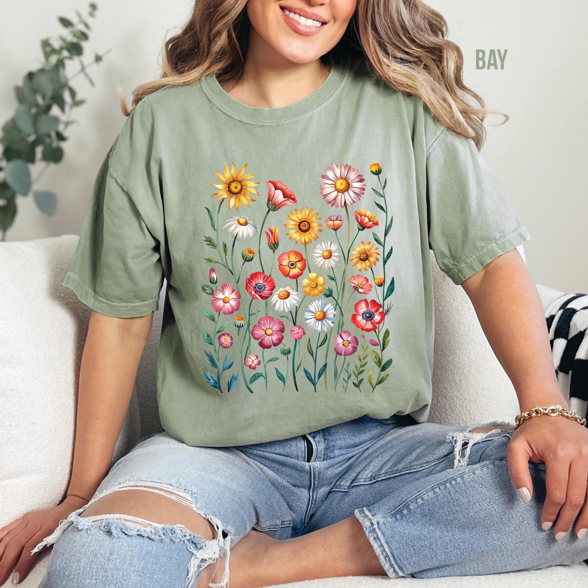 Floral Nature Botanical Flowers T-shirt