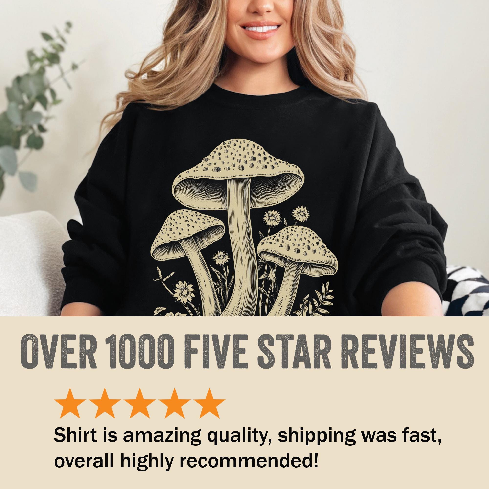 Cottagecore Mushrooms Sweatshirt
