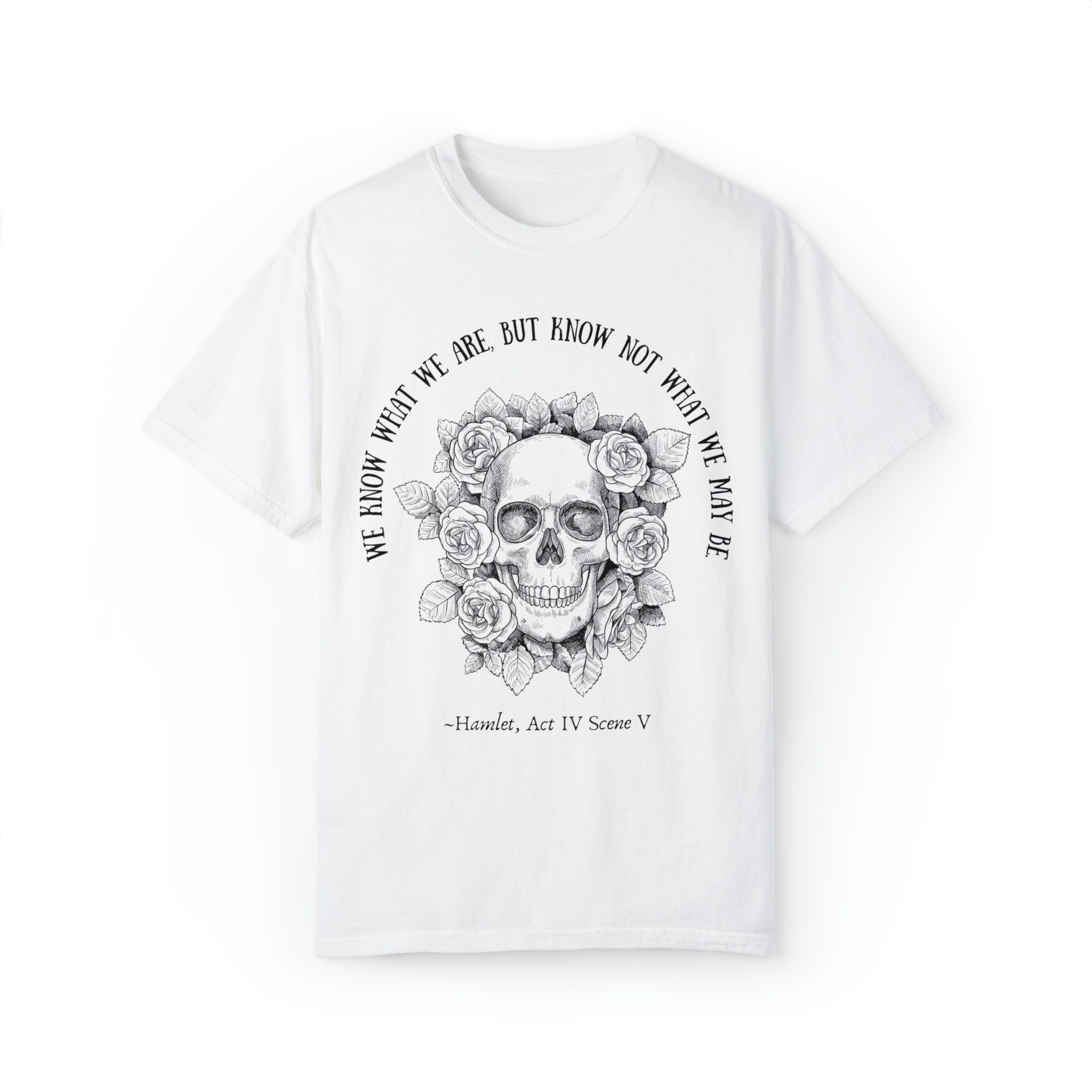 Shakespeare Skull Roses T-Shirt