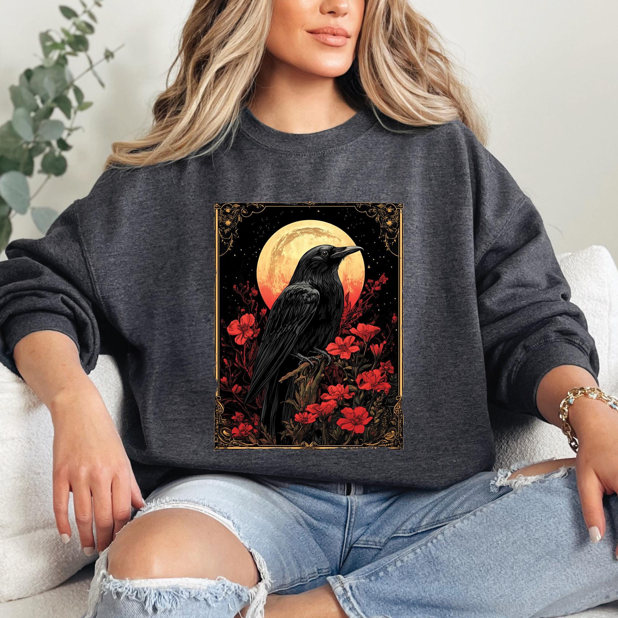 Gothic Crow Sweatshirt