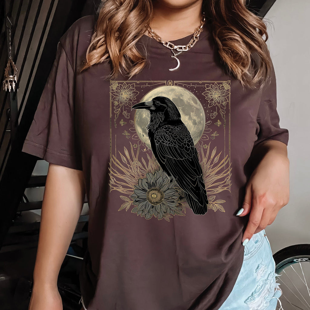 Gothic Raven Moon Shirt