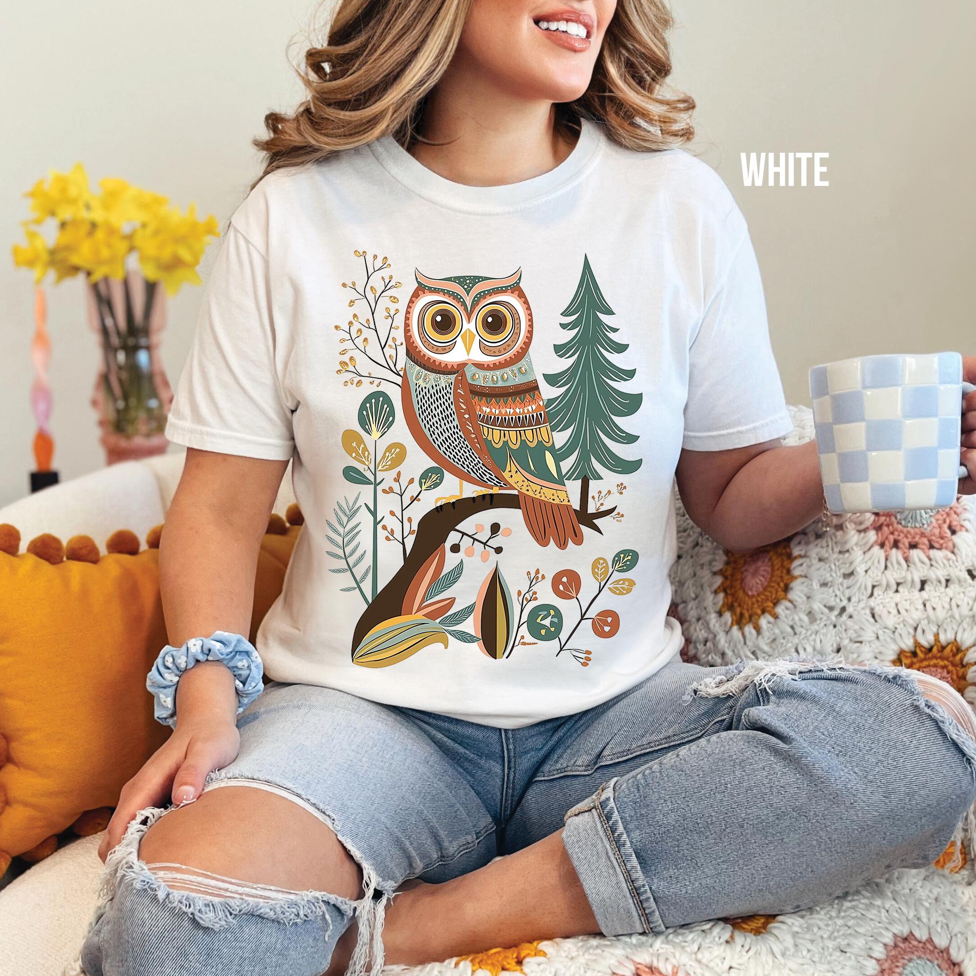 Owl Folk Art T-Shirt