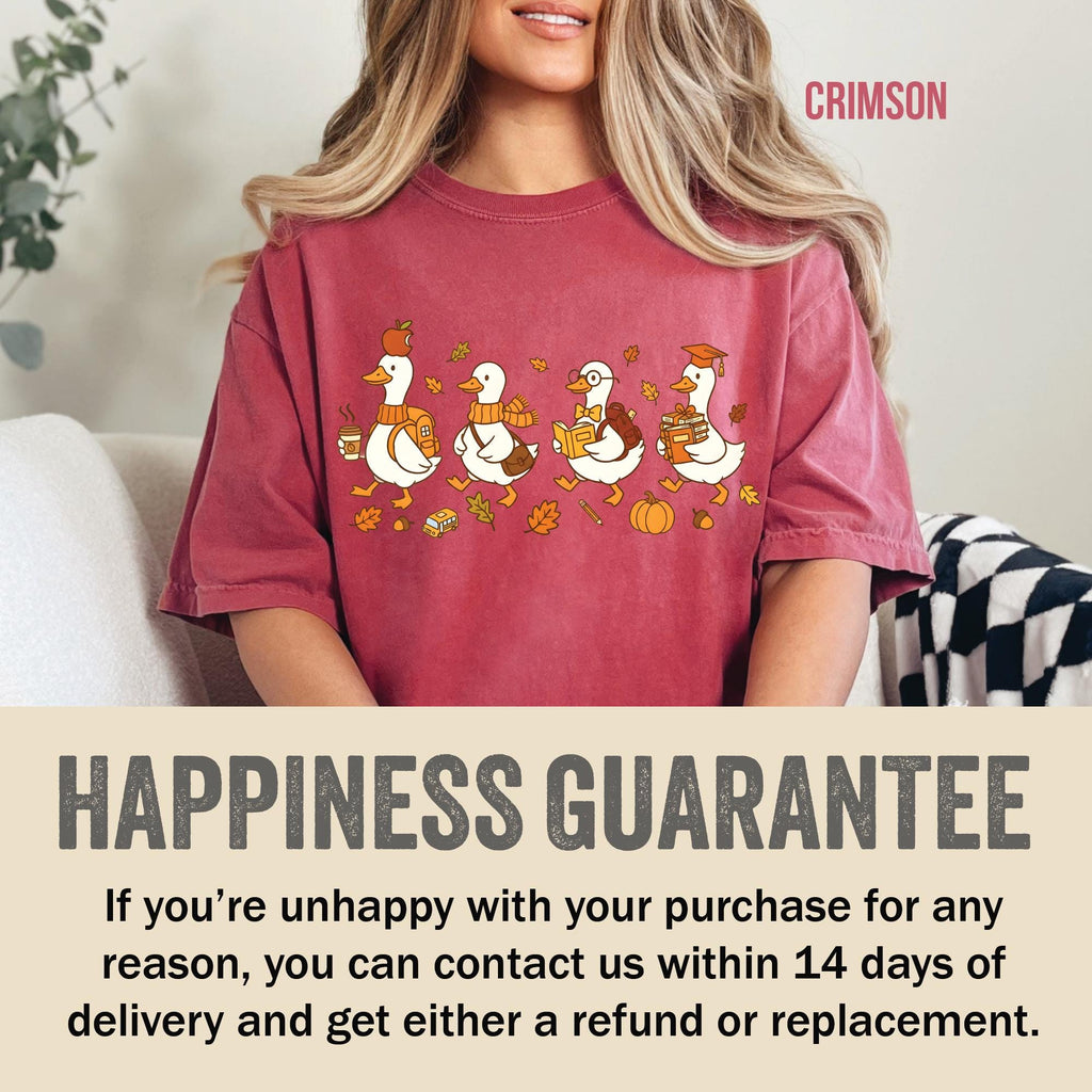 Fall Goose Teacher T-Shirt