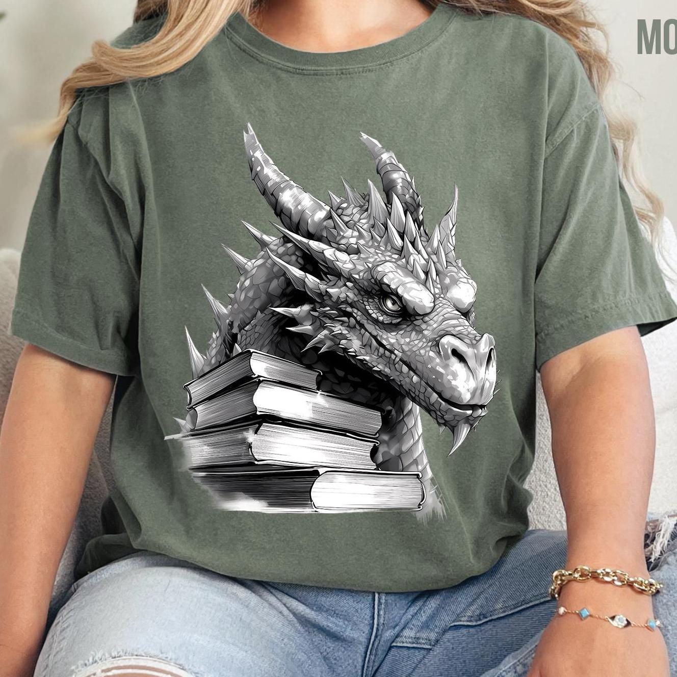 Book Dragon Comfort Colors T-Shirt