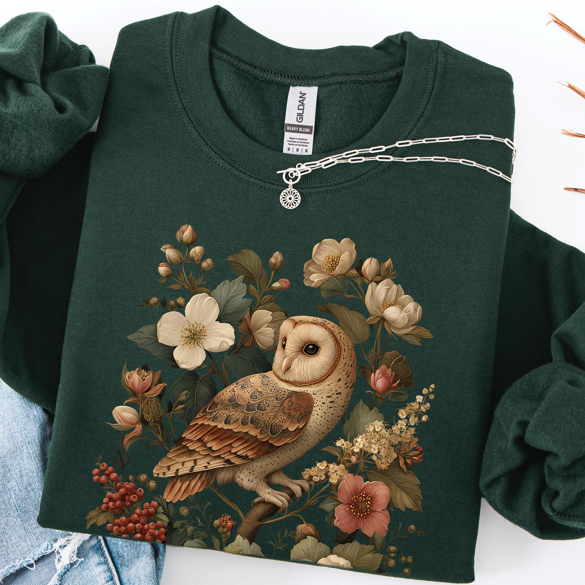 Cottagecore Gothic Owl Sweatshirt