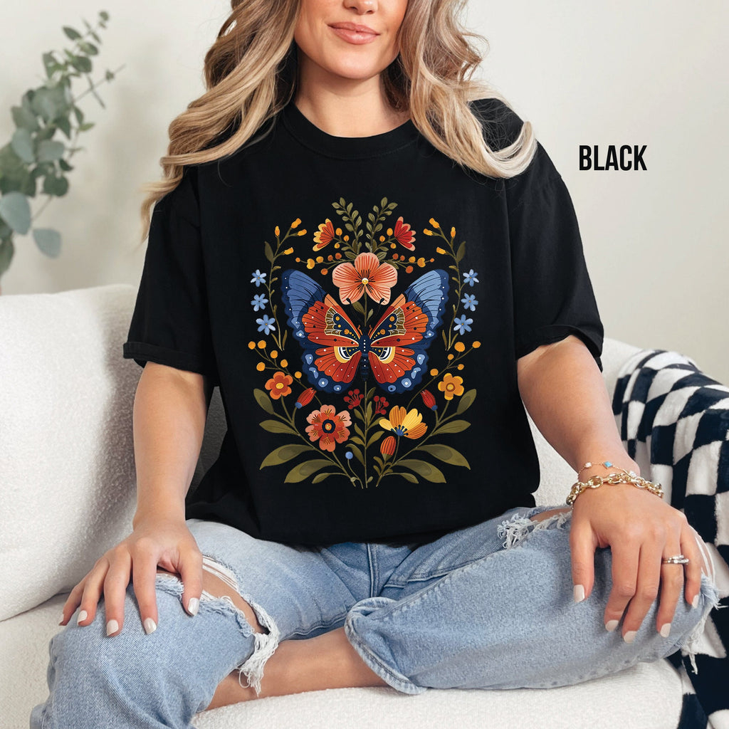 Floral Butterfly T-Shirt