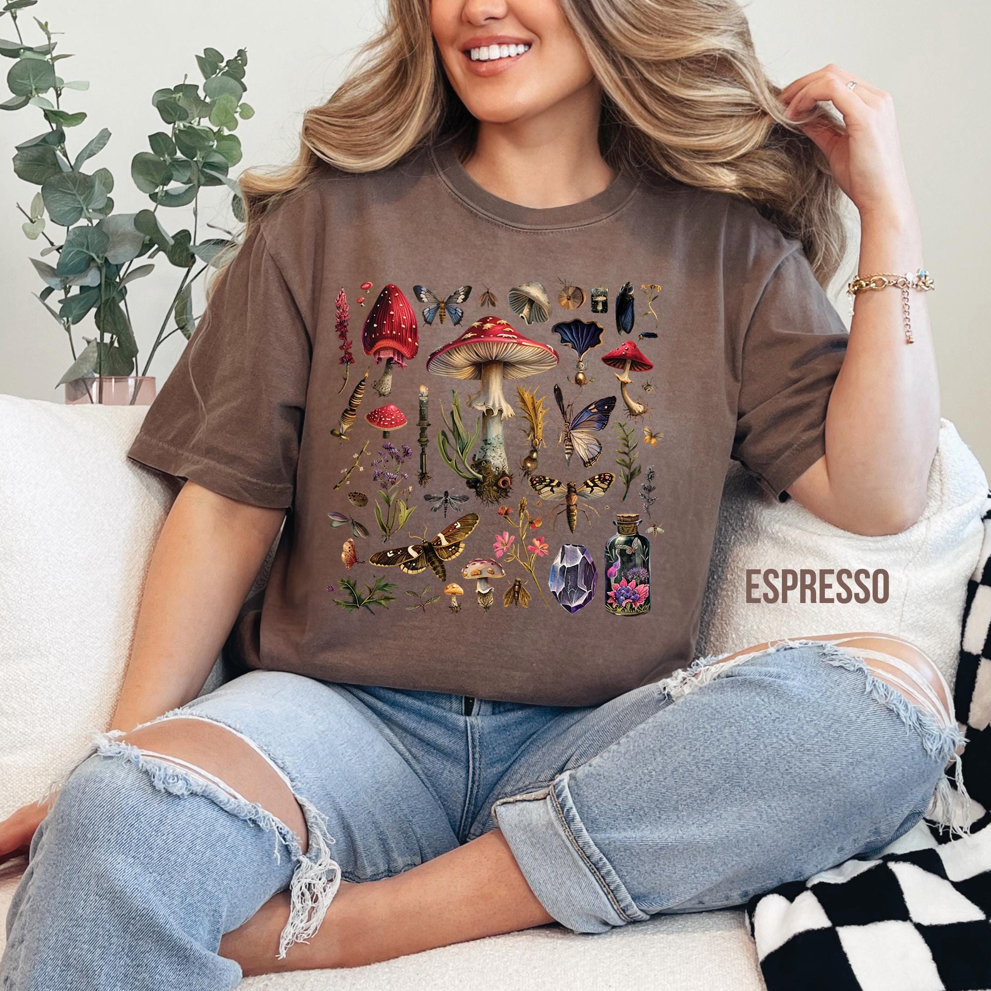 Vintage Mushroom Graphic Shirt