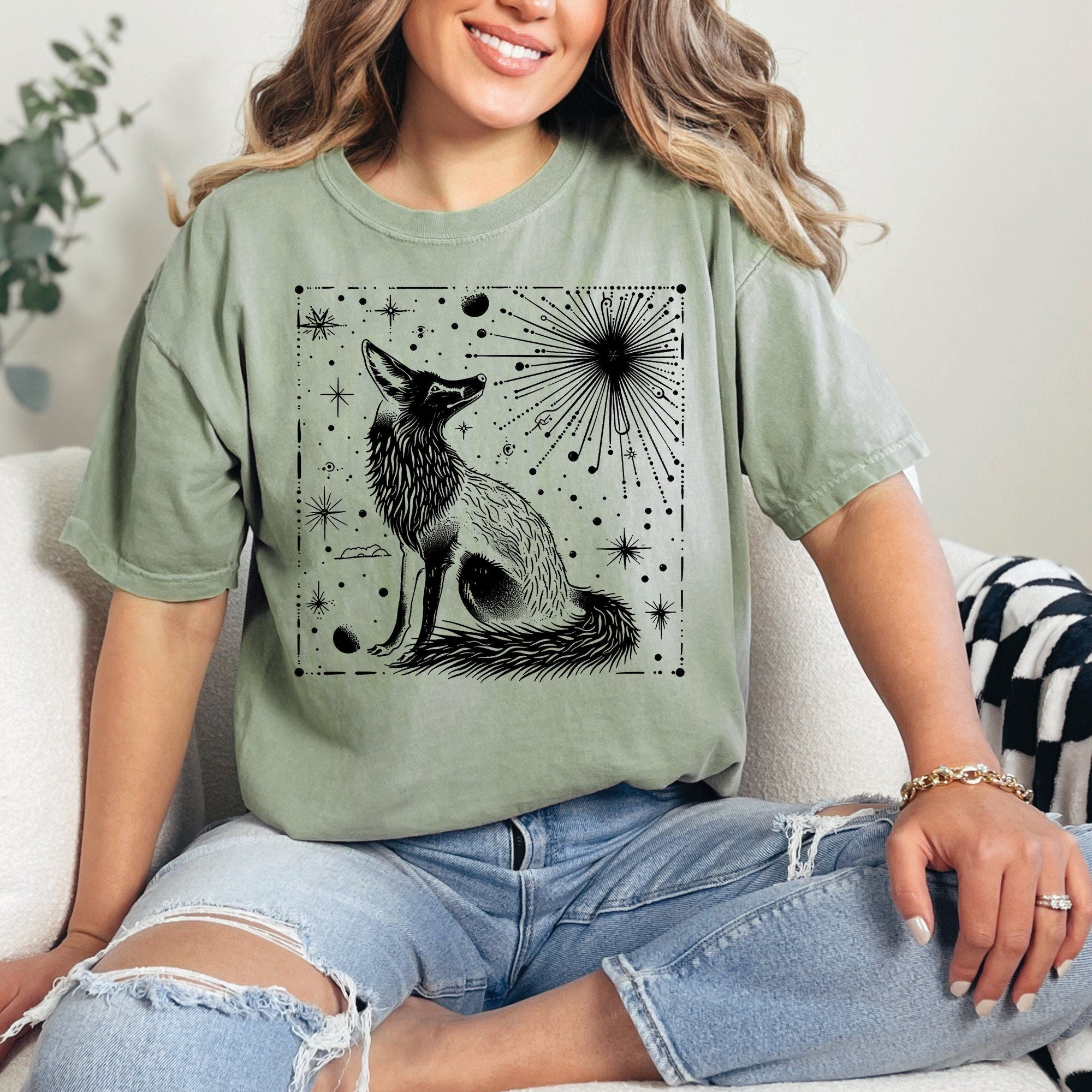Vintage Fox Celestial T-Shirt