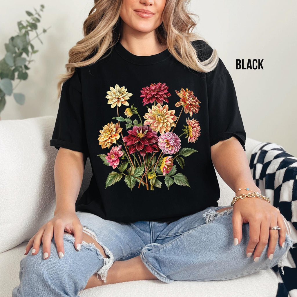 Dahlia Flowers T-Shirt