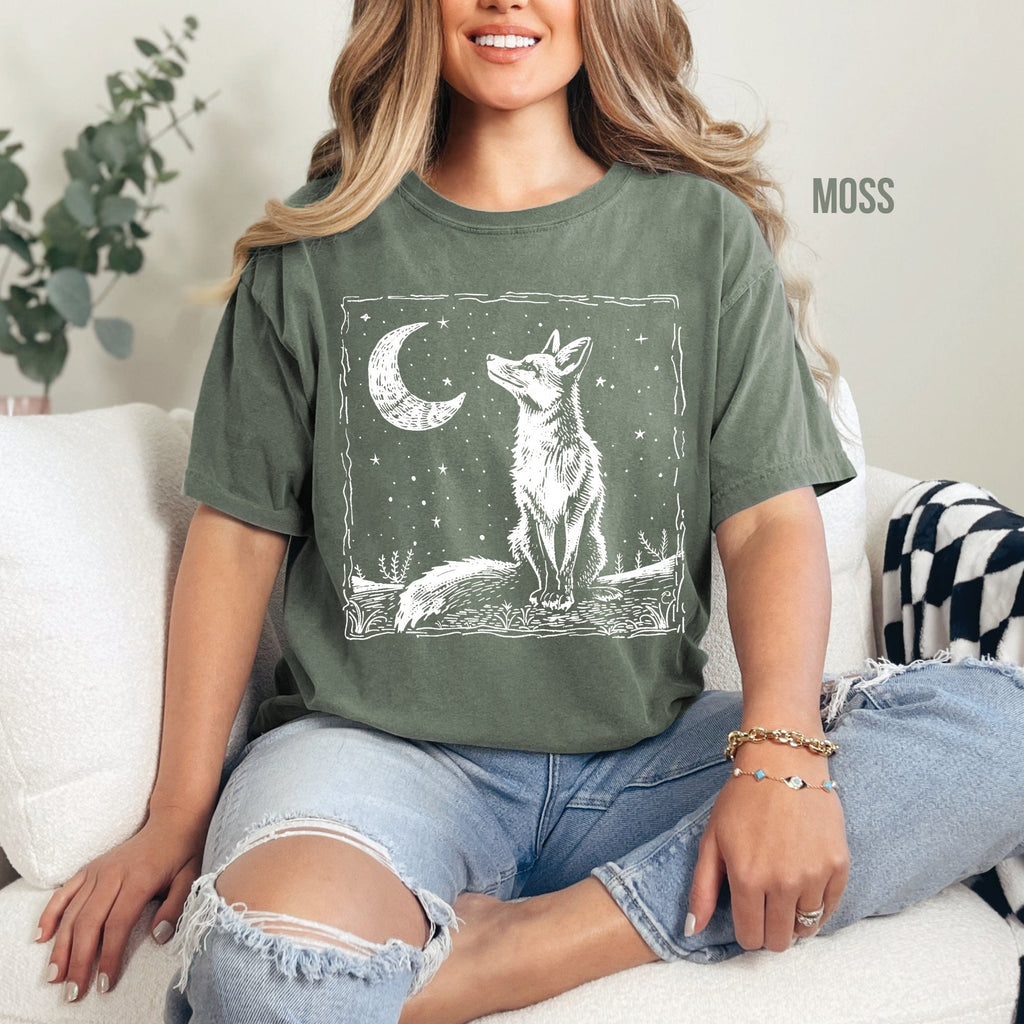 Vintage Fox & Moon T-Shirt