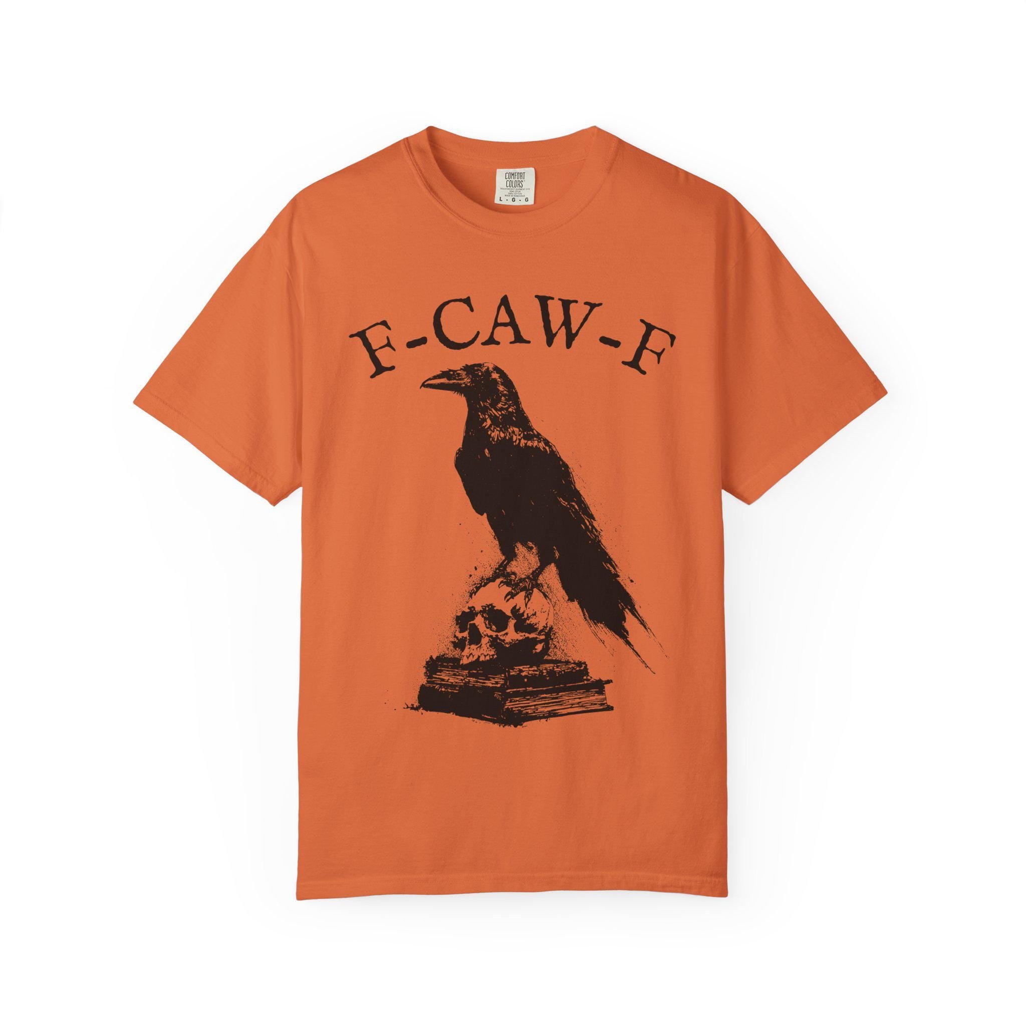 F-Caw-F Funny Sarcastic Gothic Skull Crow T-Shirt