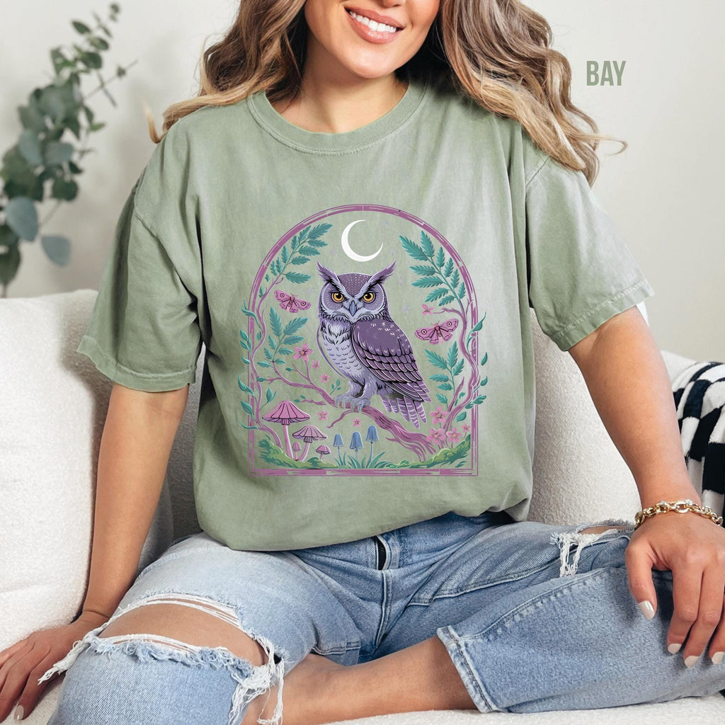 Celestial Owl Comfort Colors T-shirt