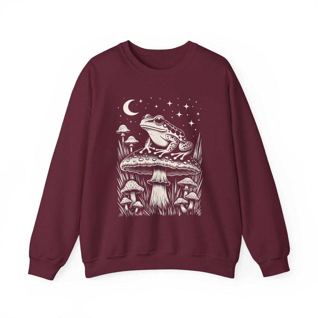 Goblincore Frog Mushroom Sweatshirt