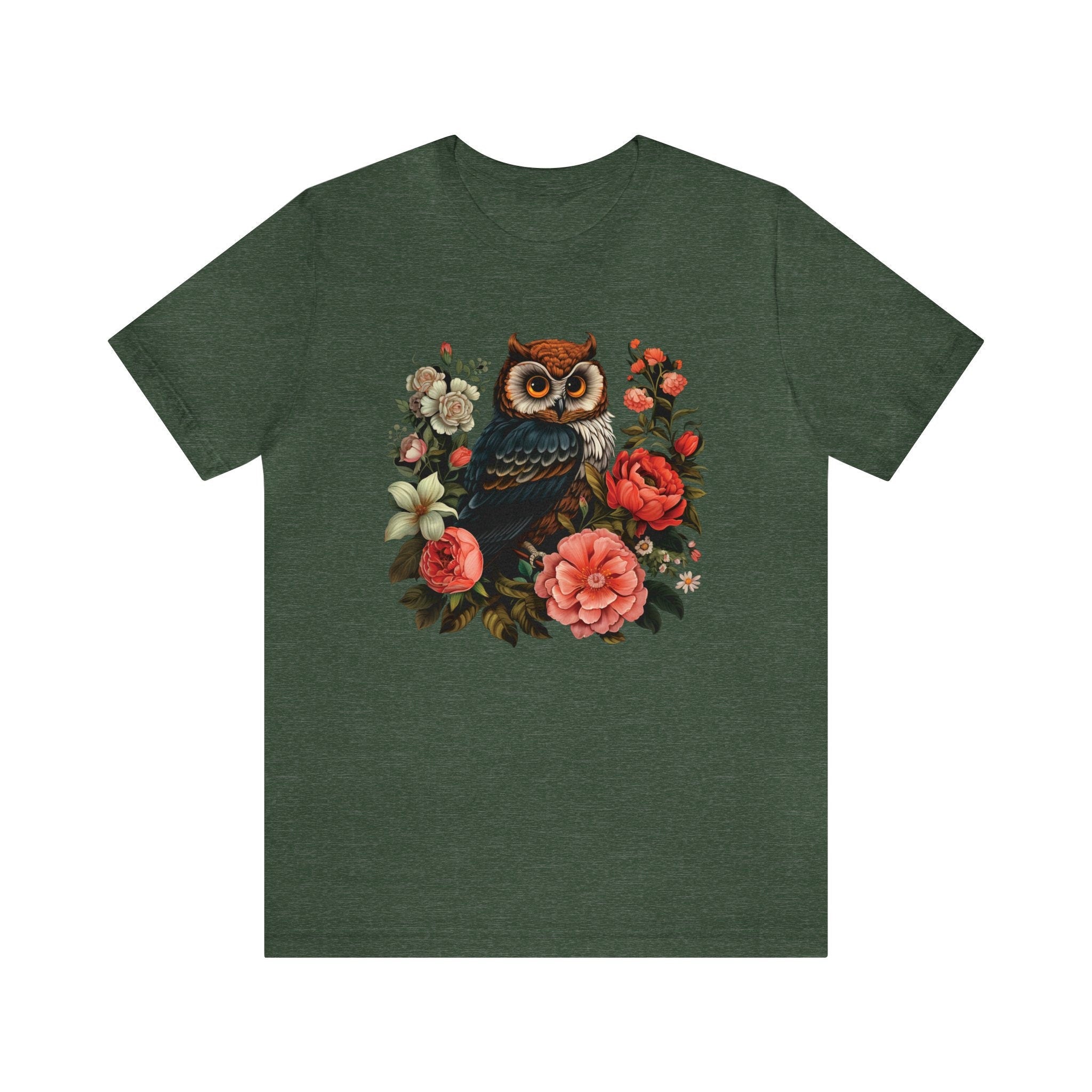 Cute Floral Owl T-Shirt