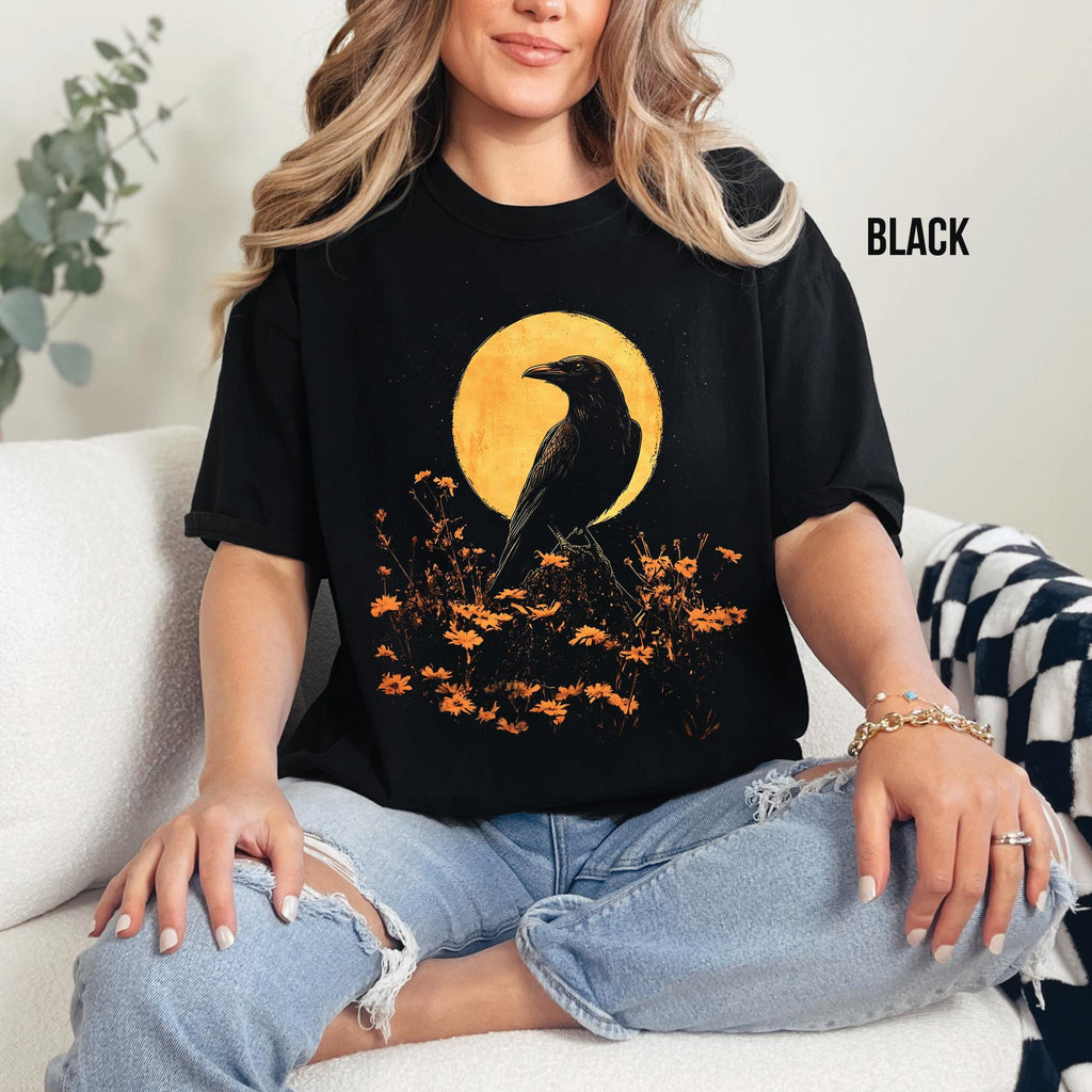 Gothic Raven Moon T-Shirt
