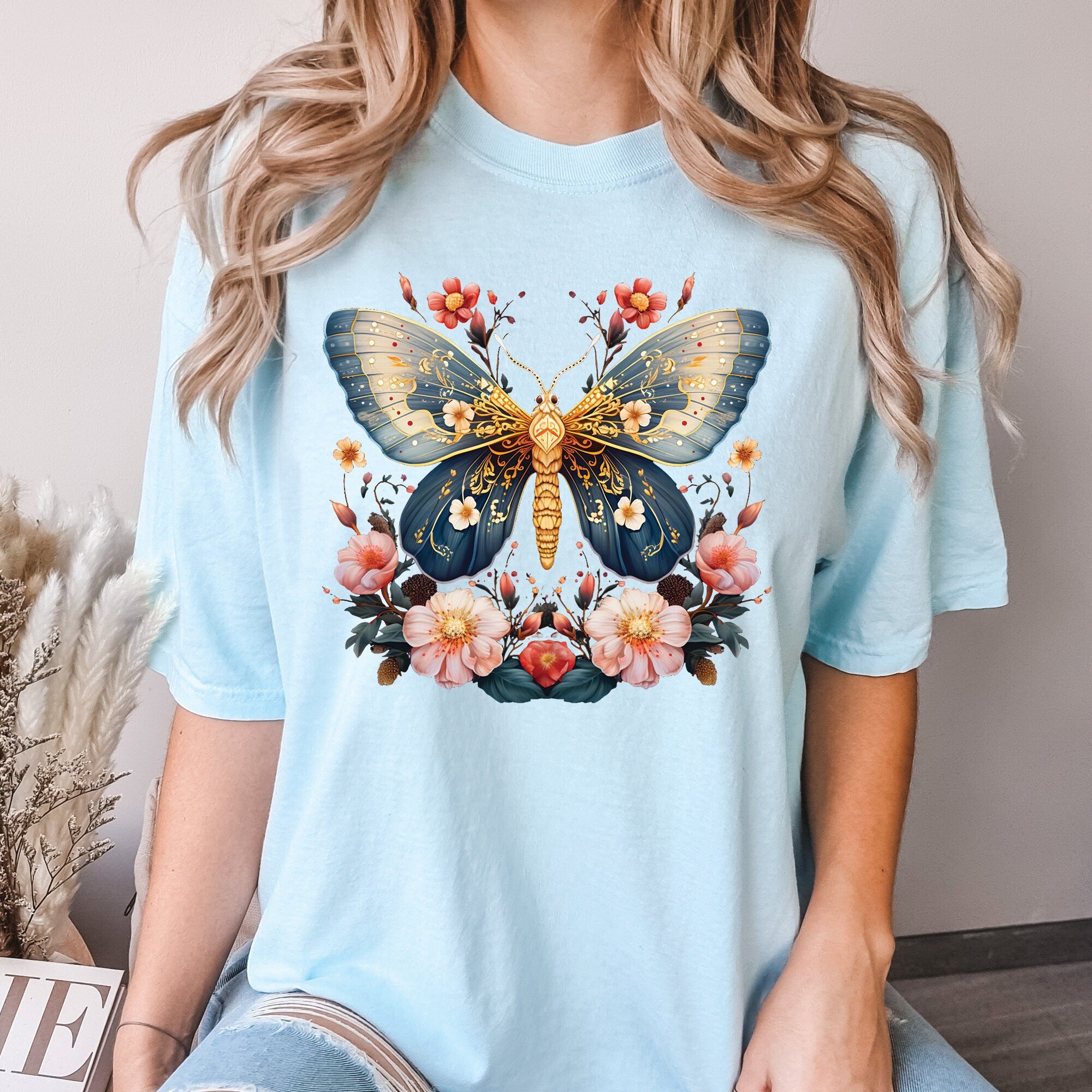 Floral Moth T-Shirt