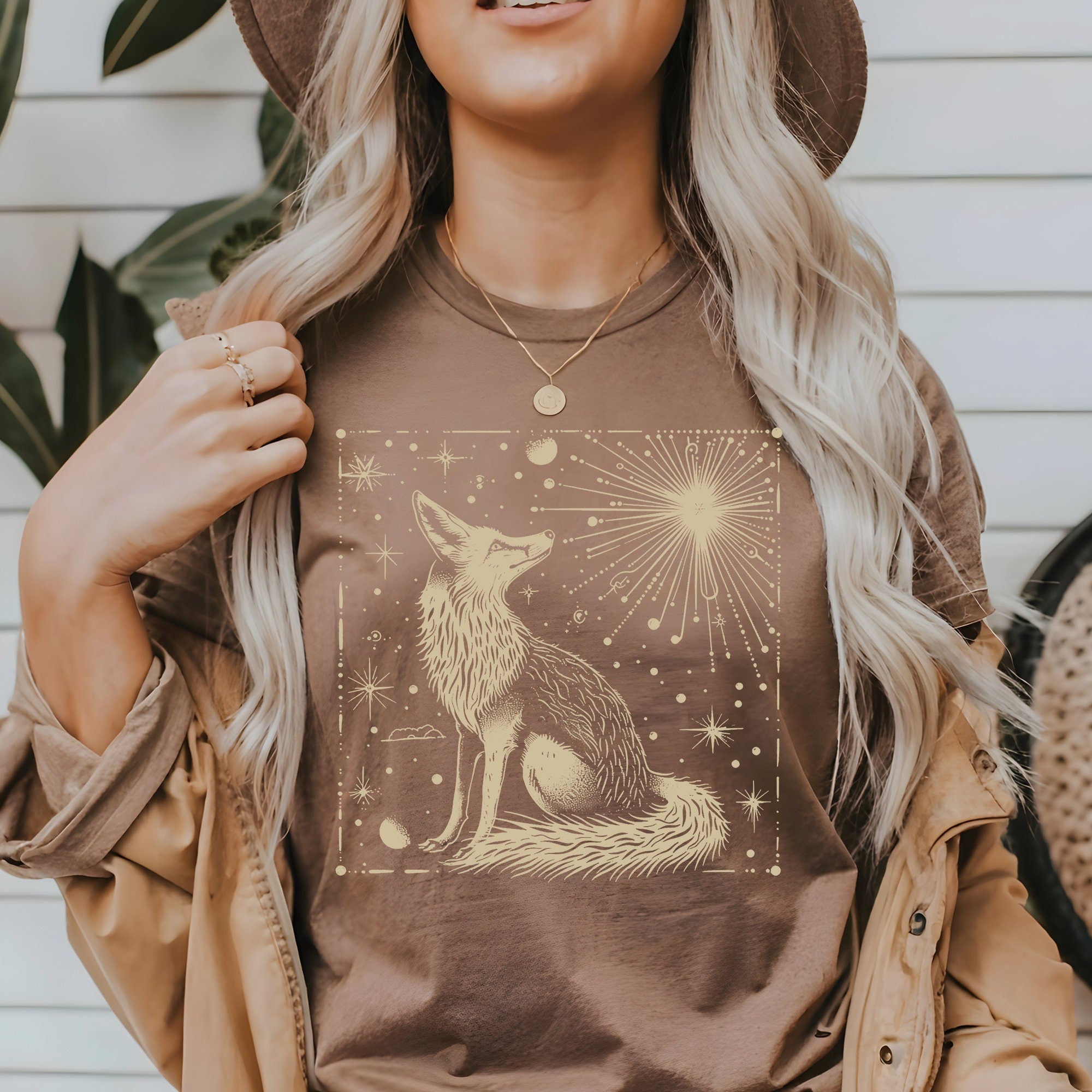 Vintage Fox Celestial T-Shirt