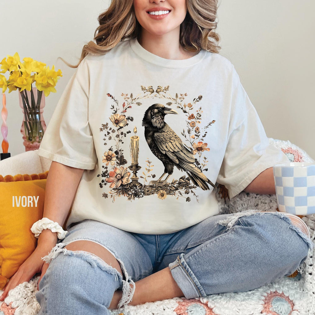 Gothic Raven Comfort Colors T-Shirt
