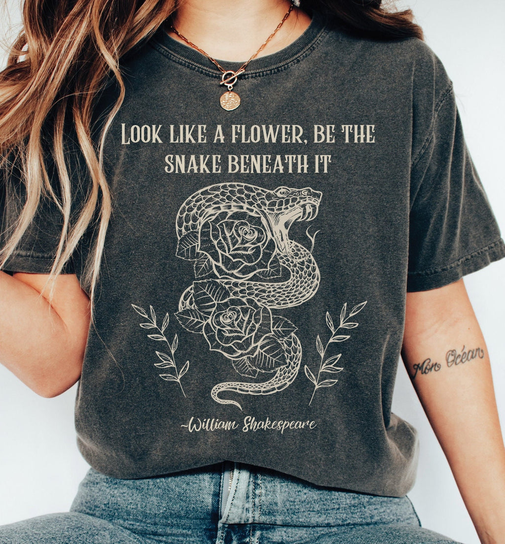 Shakespeare Snake Roses T-Shirt