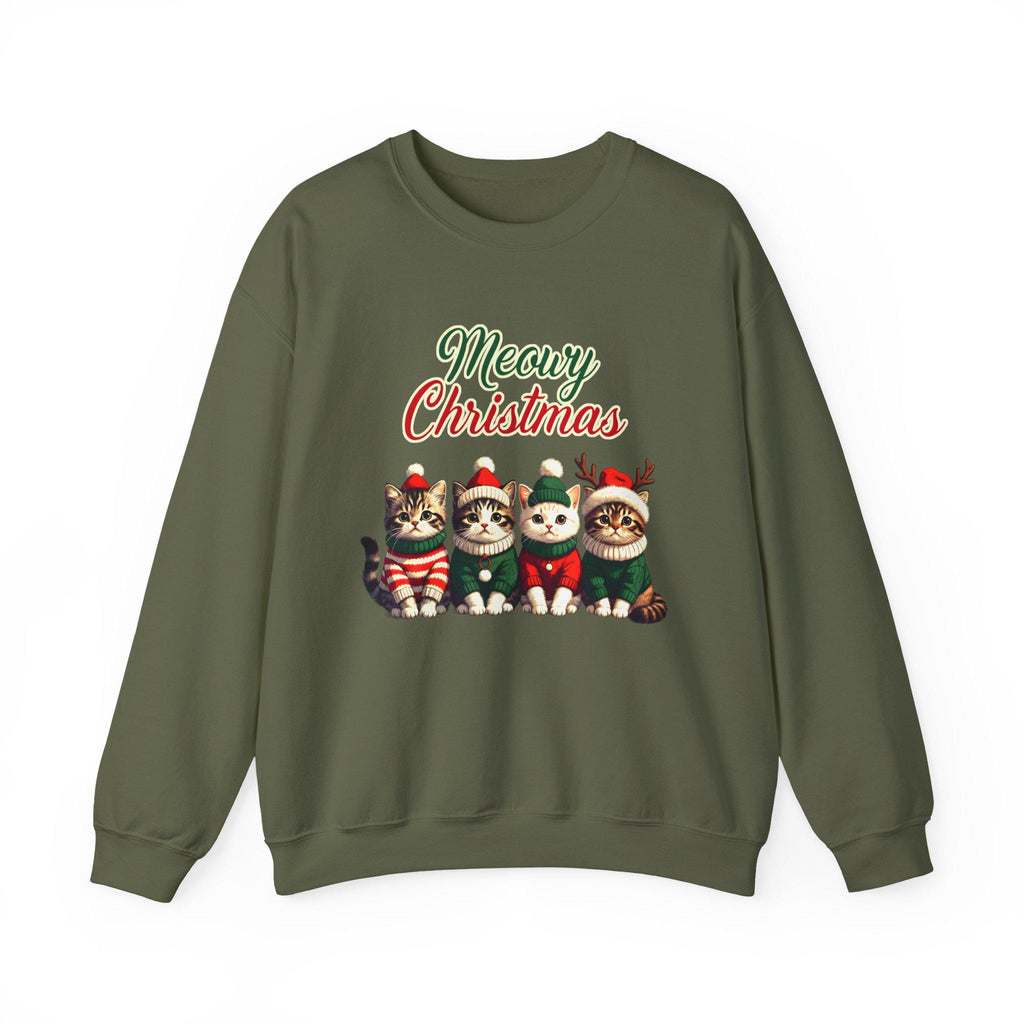 Meowy Christmas Cat Sweatshirt