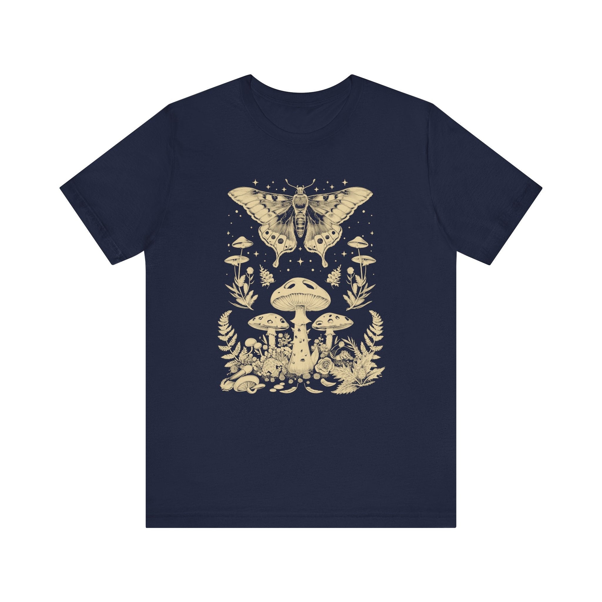 Moth and Mushroom Graphic T-Shirt