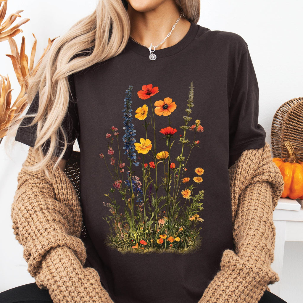 Boho Vintage Wildflowers T-Shirt