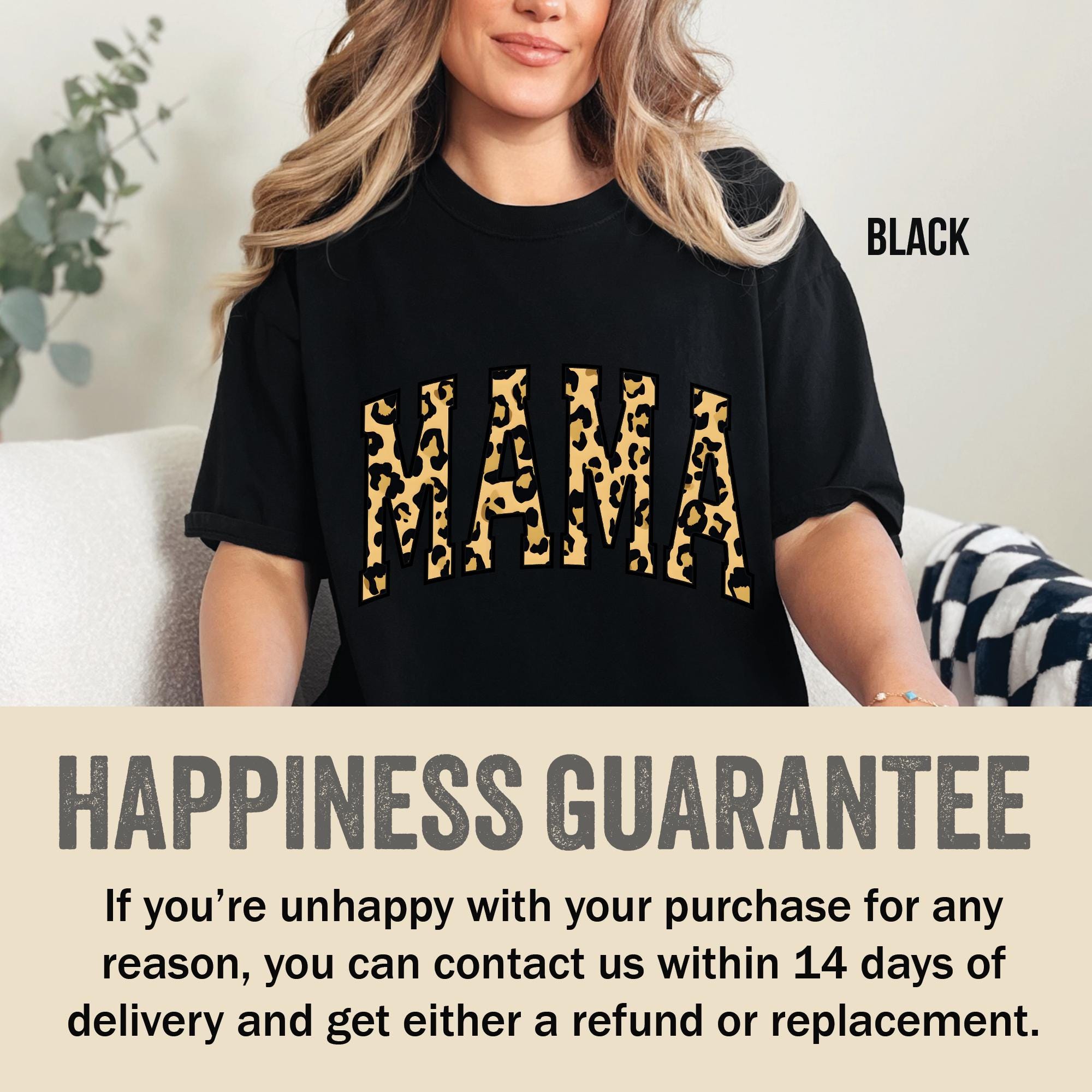 Leopard Mama Mother's Day Mom Comfort Colors T-shirt