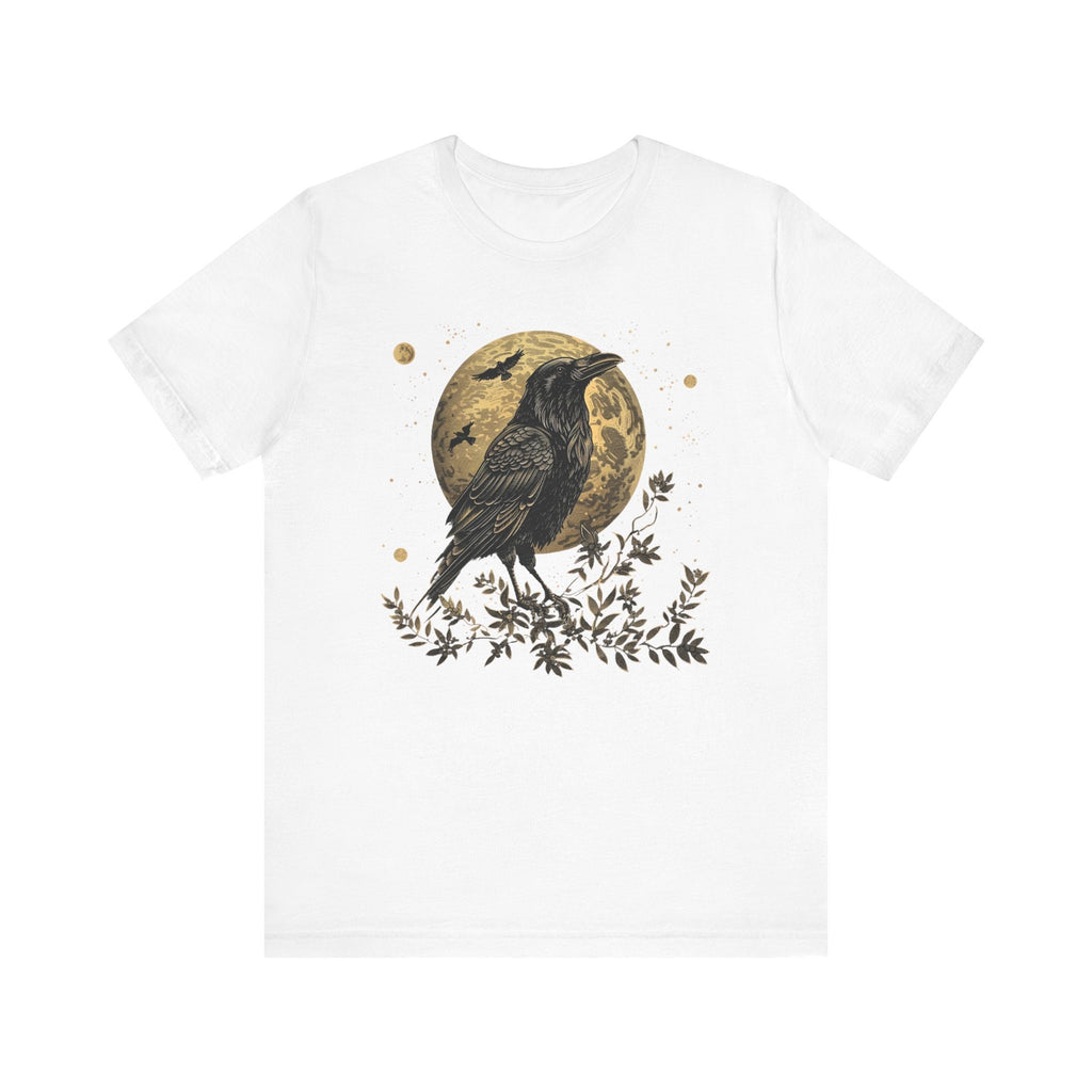 Gothic Raven Moon Graphic Shirt
