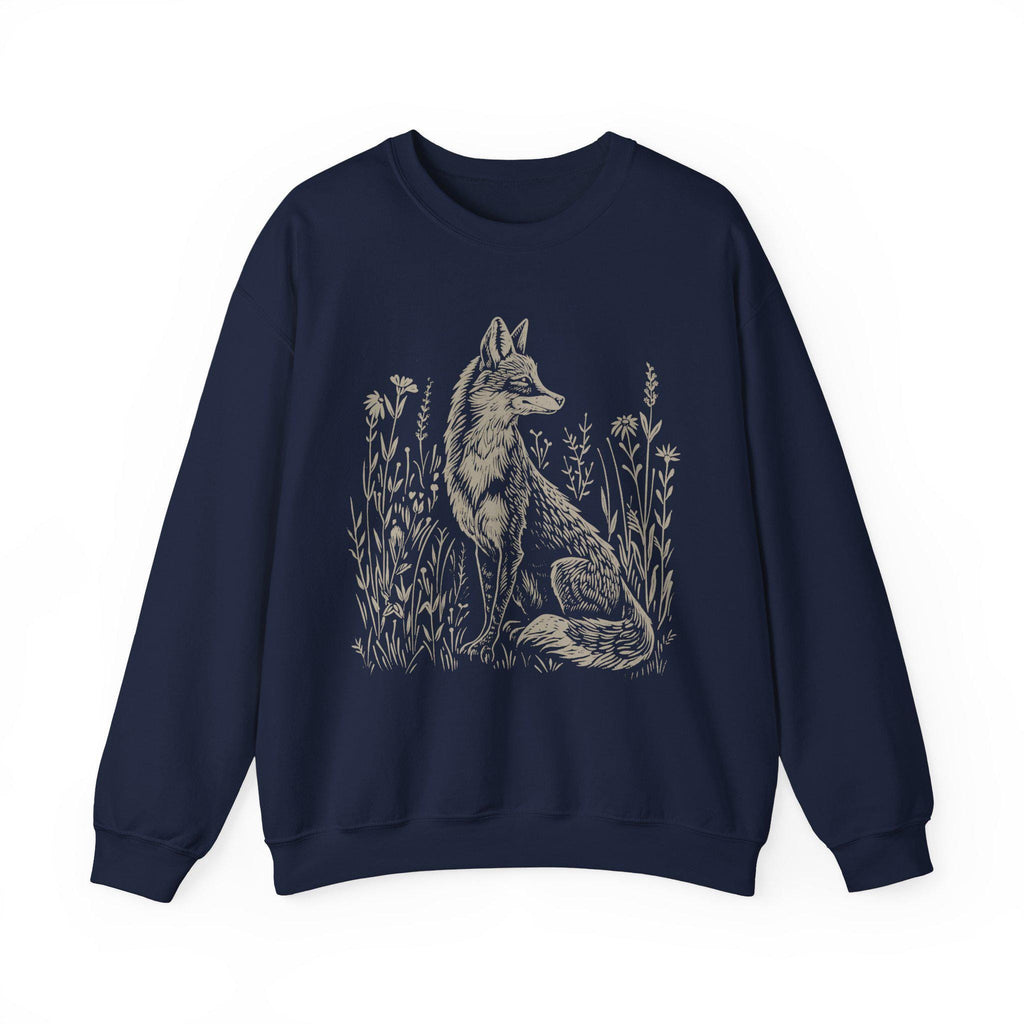 Vintage Woodcut Fox Sweatshirt