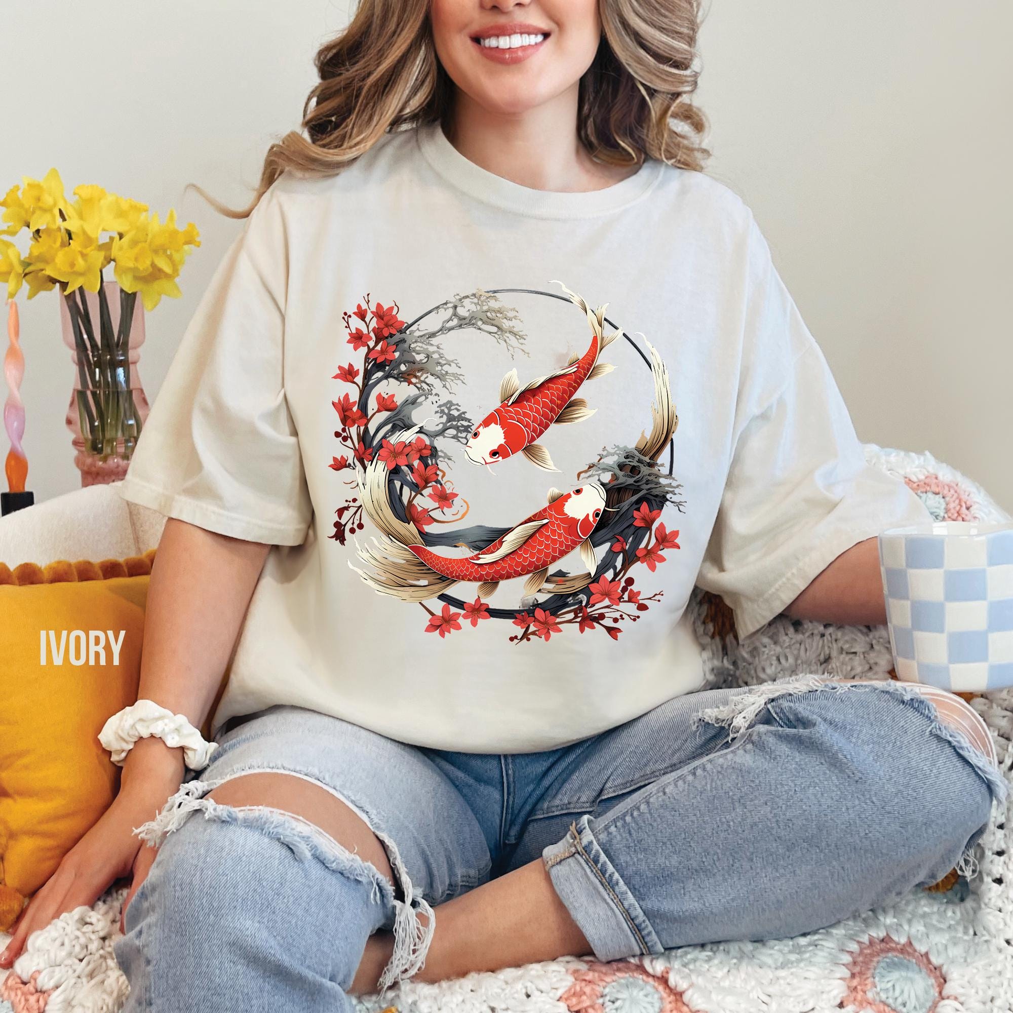 Vintage Koi Japanese Art Shirt