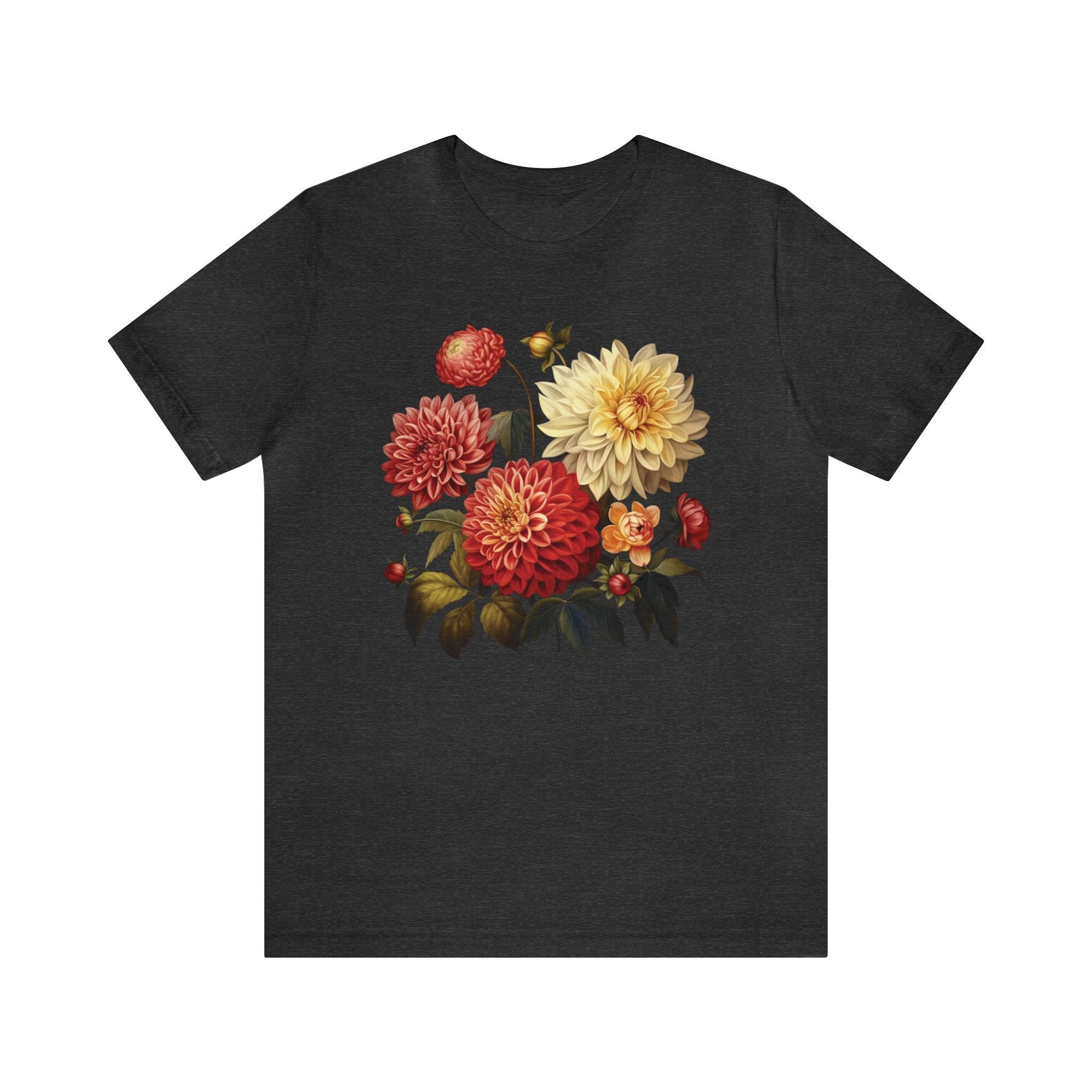 Vintage Dahlias Flowers Shirt