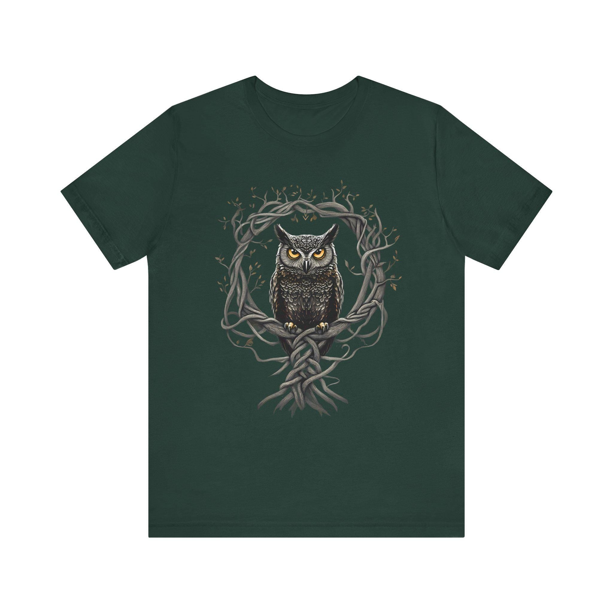 Celtic Yggdrasil Owl T-Shirt