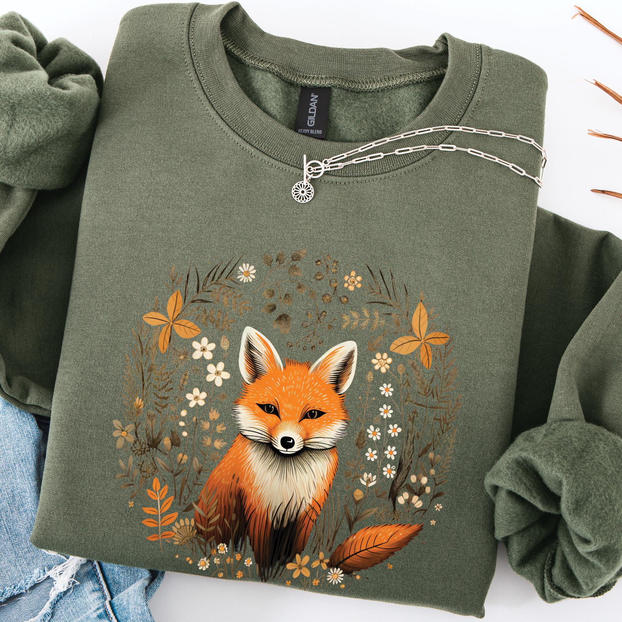 Vintage Fox Wildflower Sweatshirt