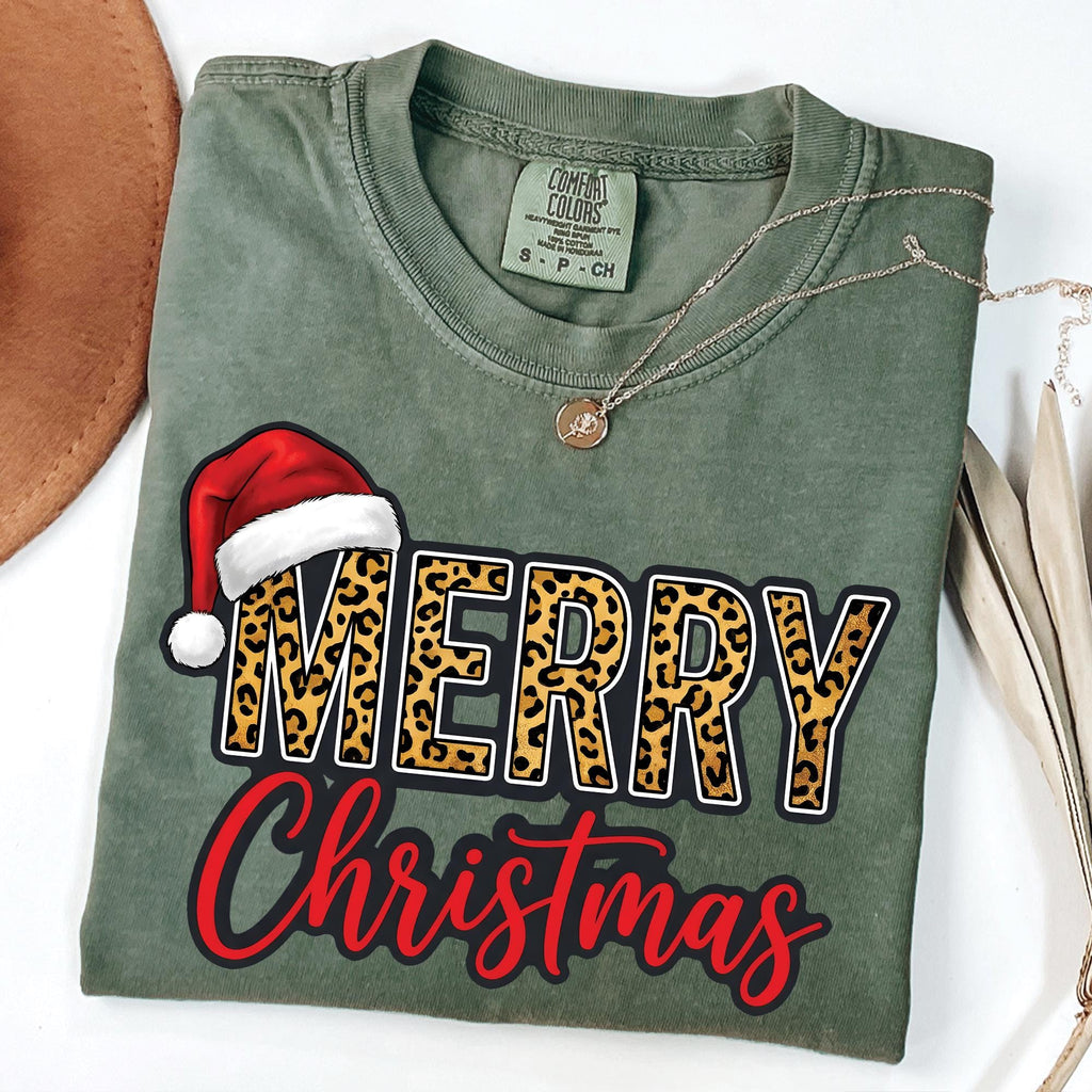 Leopard Merry Christmas T-Shirt
