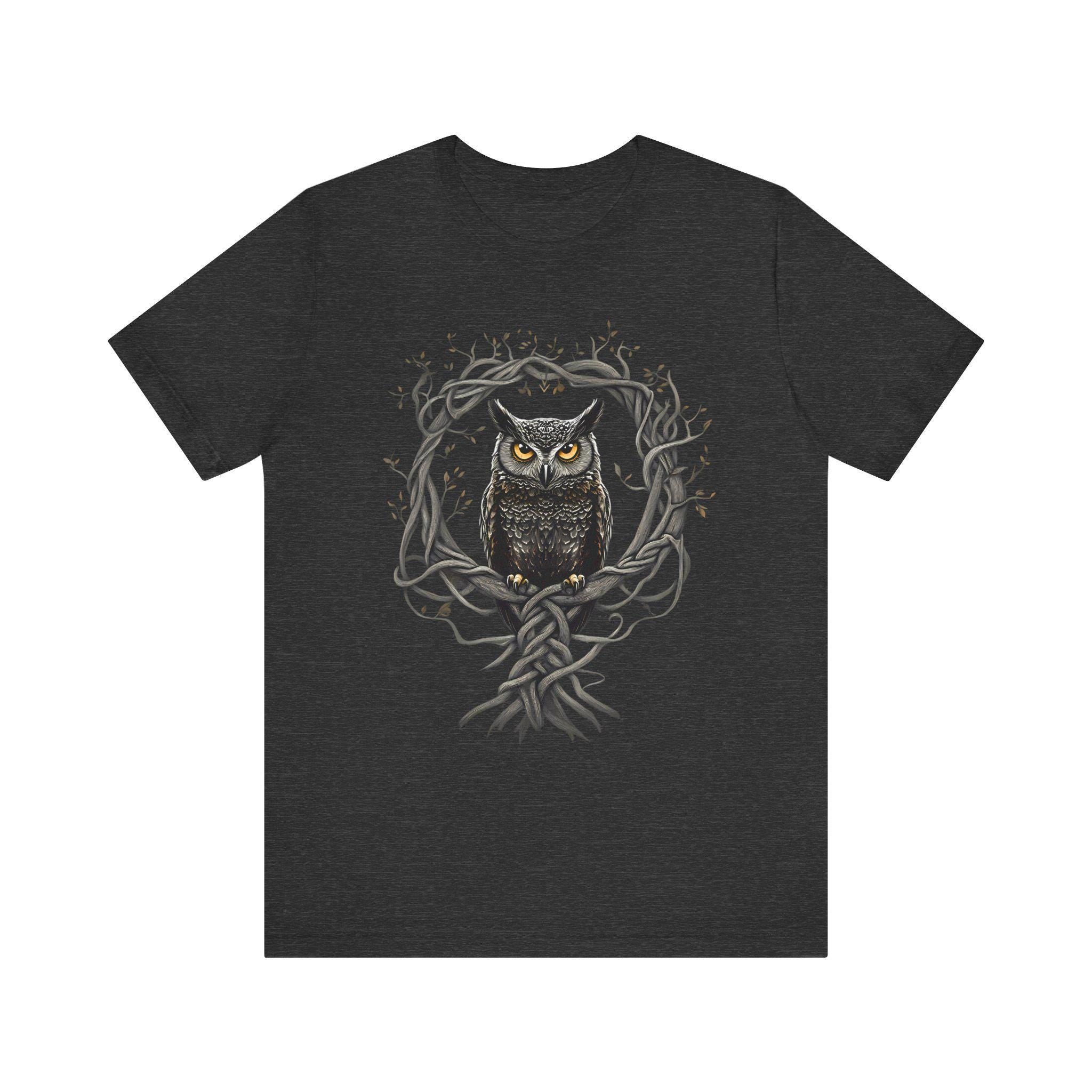 Celtic Yggdrasil Owl T-Shirt