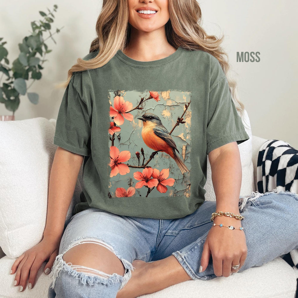 Vintage Robin Flowers T-Shirt