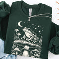 Goblincore Frog Mushroom Sweatshirt