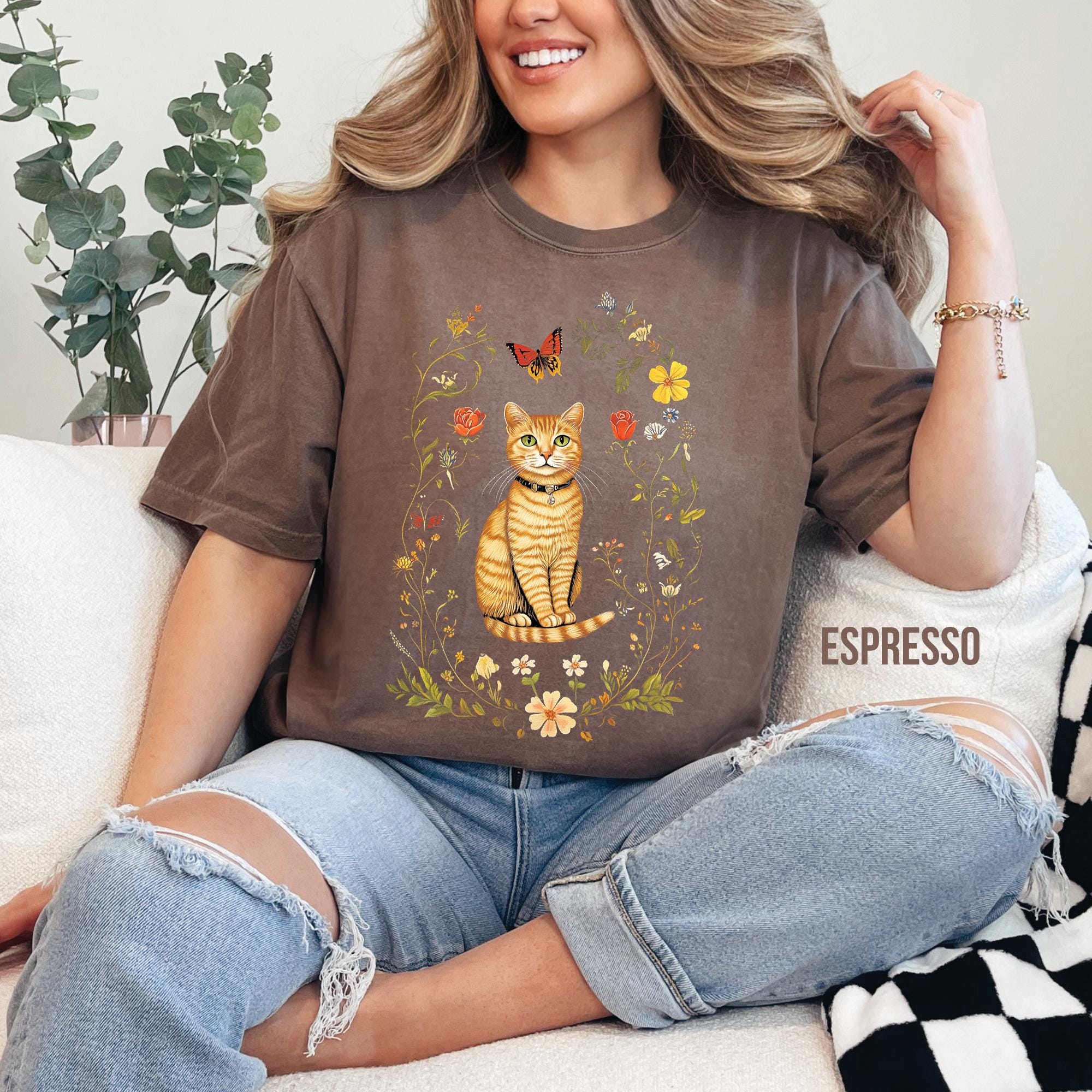 Cottagecore Cat Shirt