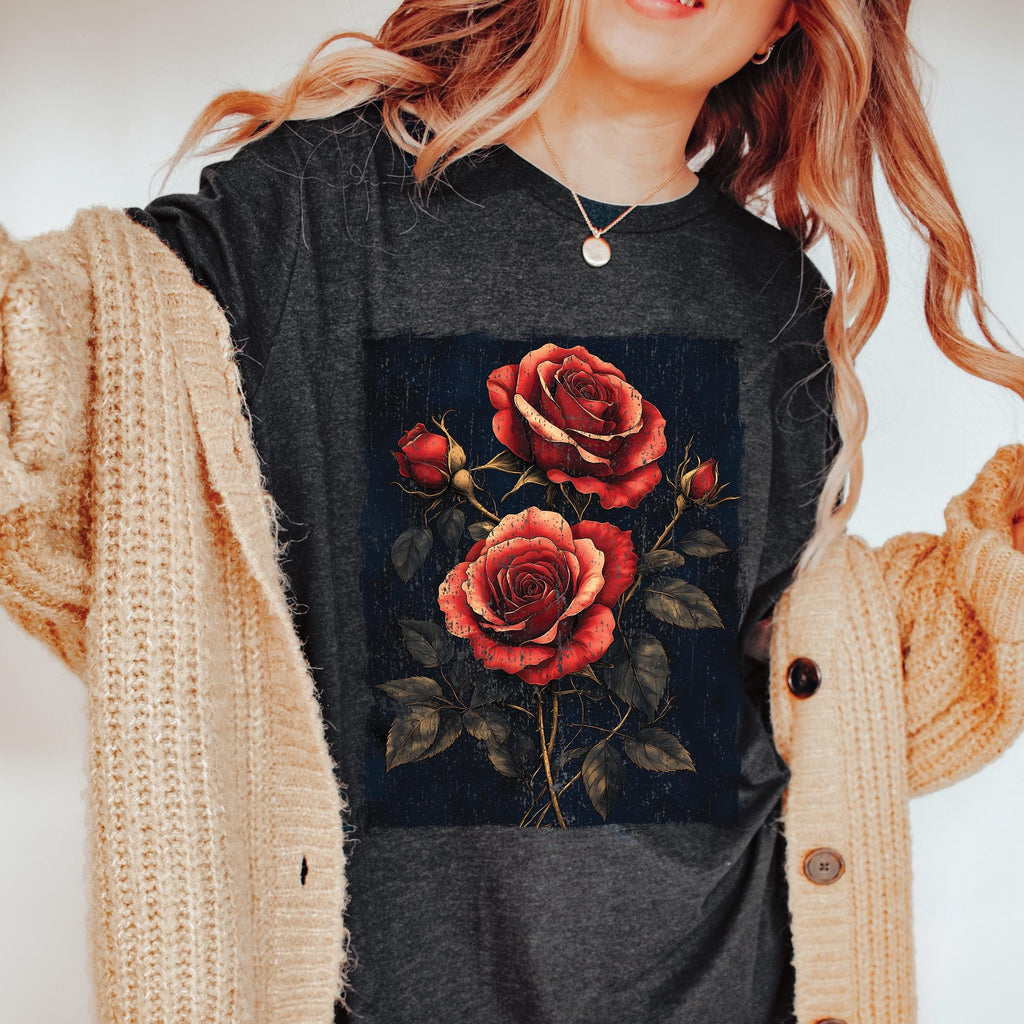 Vintage Roses Gothic T-Shirt