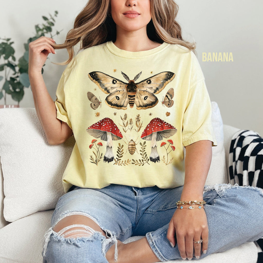 Vintage Moth & Mushroom Shirt