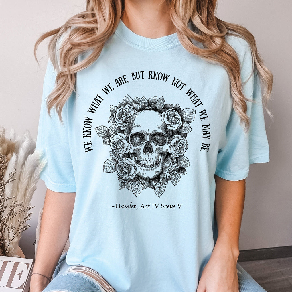 Shakespeare Skull Roses T-Shirt