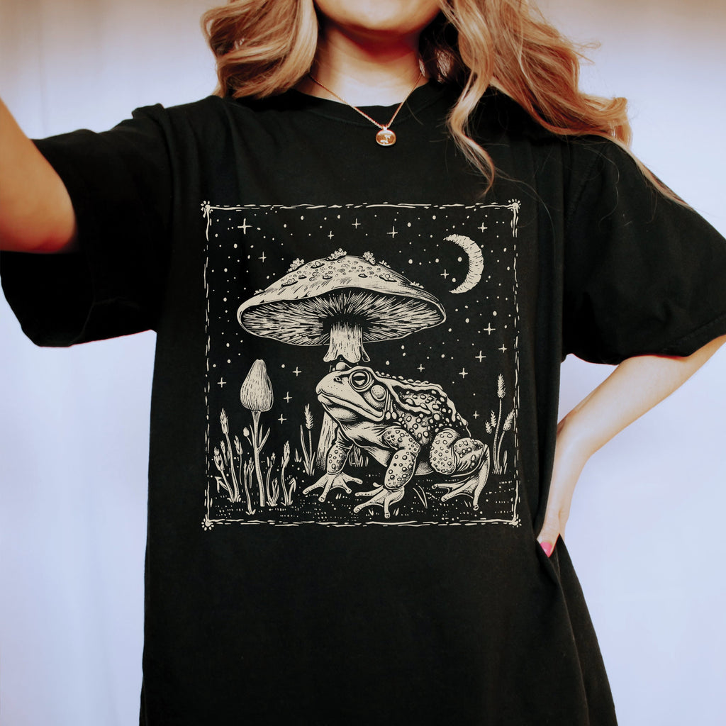 Celestial Frog Mushroom Shirt