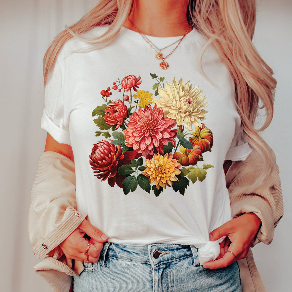 Dahlias Floral Shirt