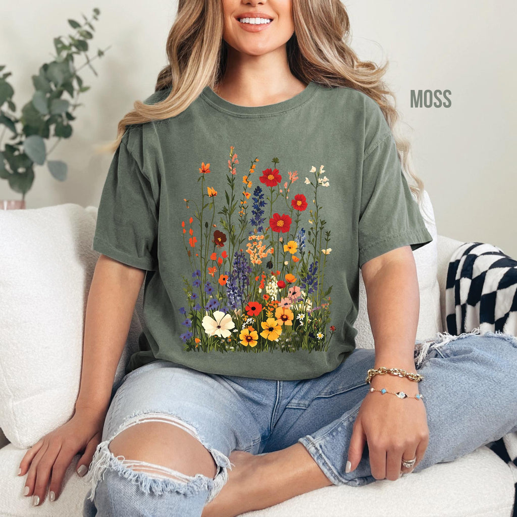Wildflowers Botanical Floral T-Shirt