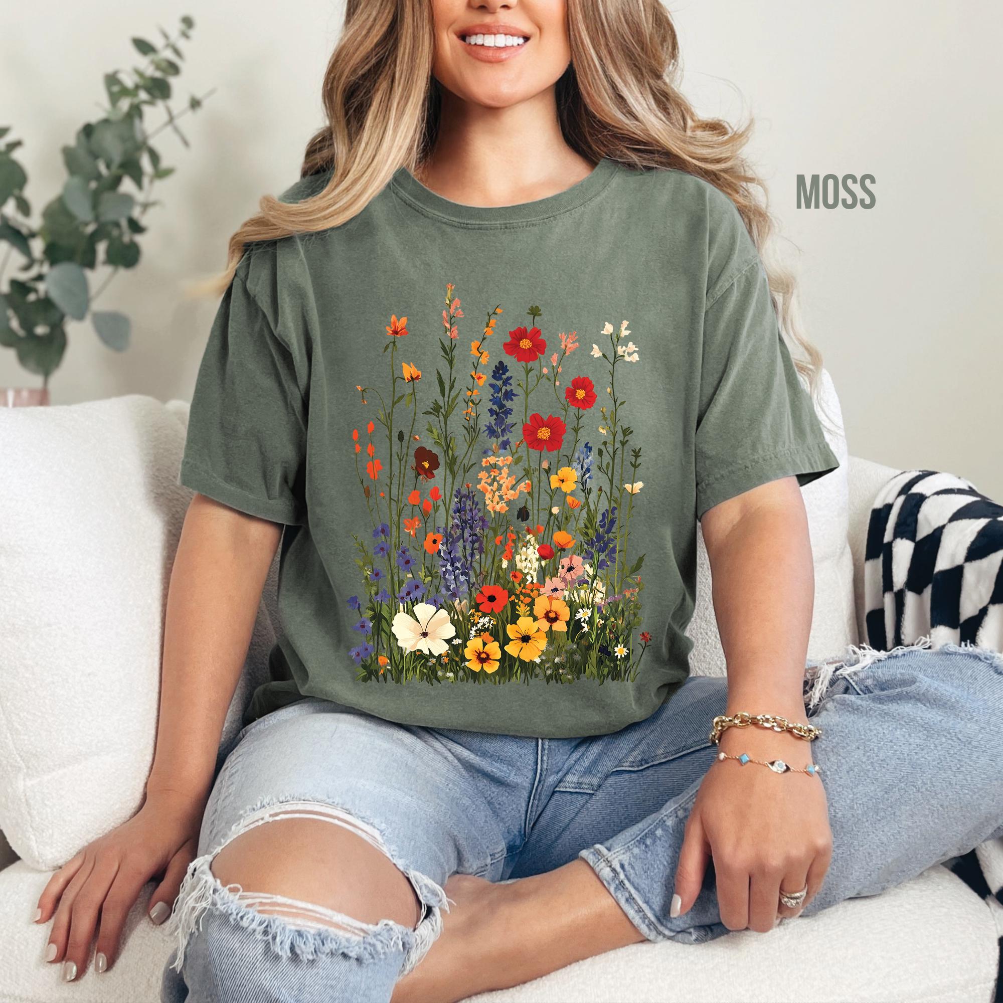 Wildflowers Botanical Floral T-Shirt