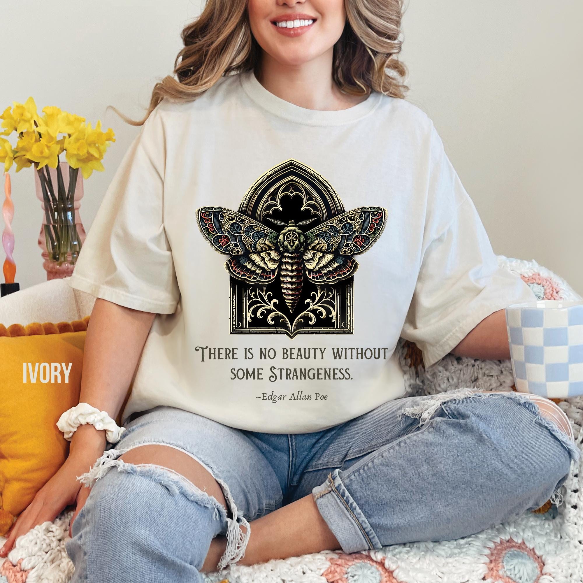 Edgar Allan Poe Moth T-Shirt