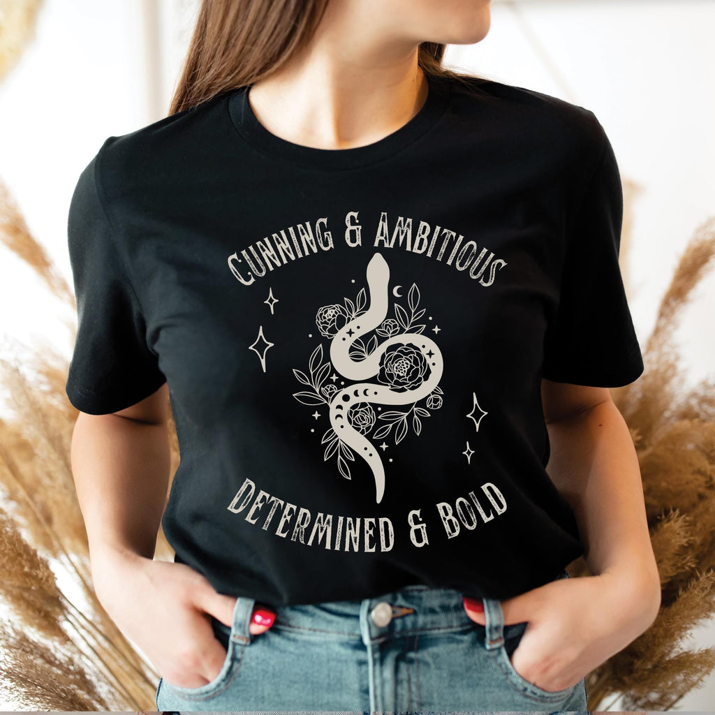 Mystical Snake & Roses Wizard School T-Shirt