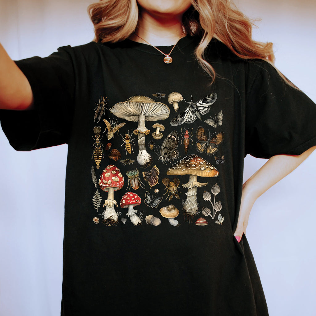 Vintage Mushroom Graphic T-Shirt